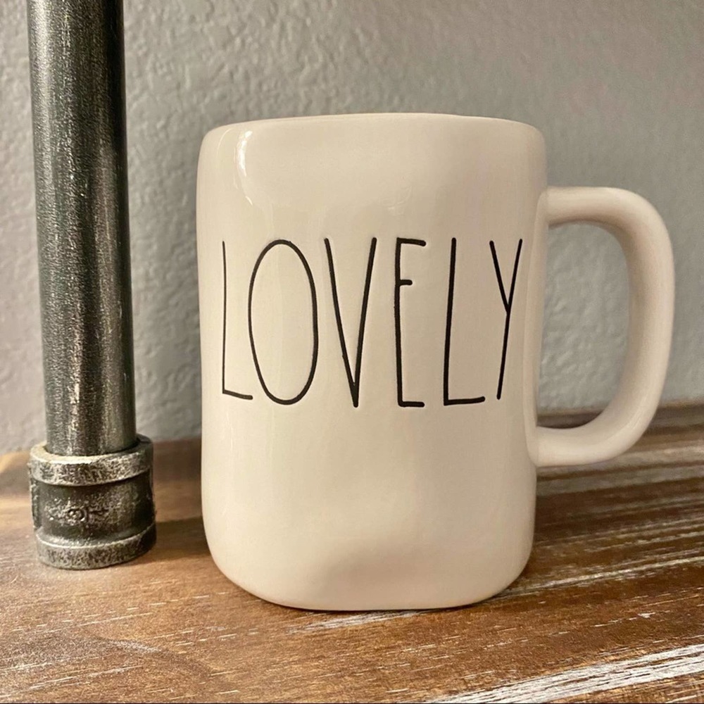 Rae Dunn LOVELY ceramic mug coffee tea cocoa